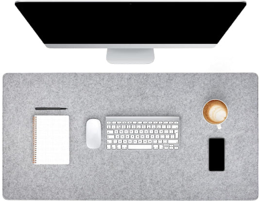Elevate Your Workspace with TIERNO Felt Desk Mat Duo: A Game-Changer for Gaming, Home, and Office Productivity