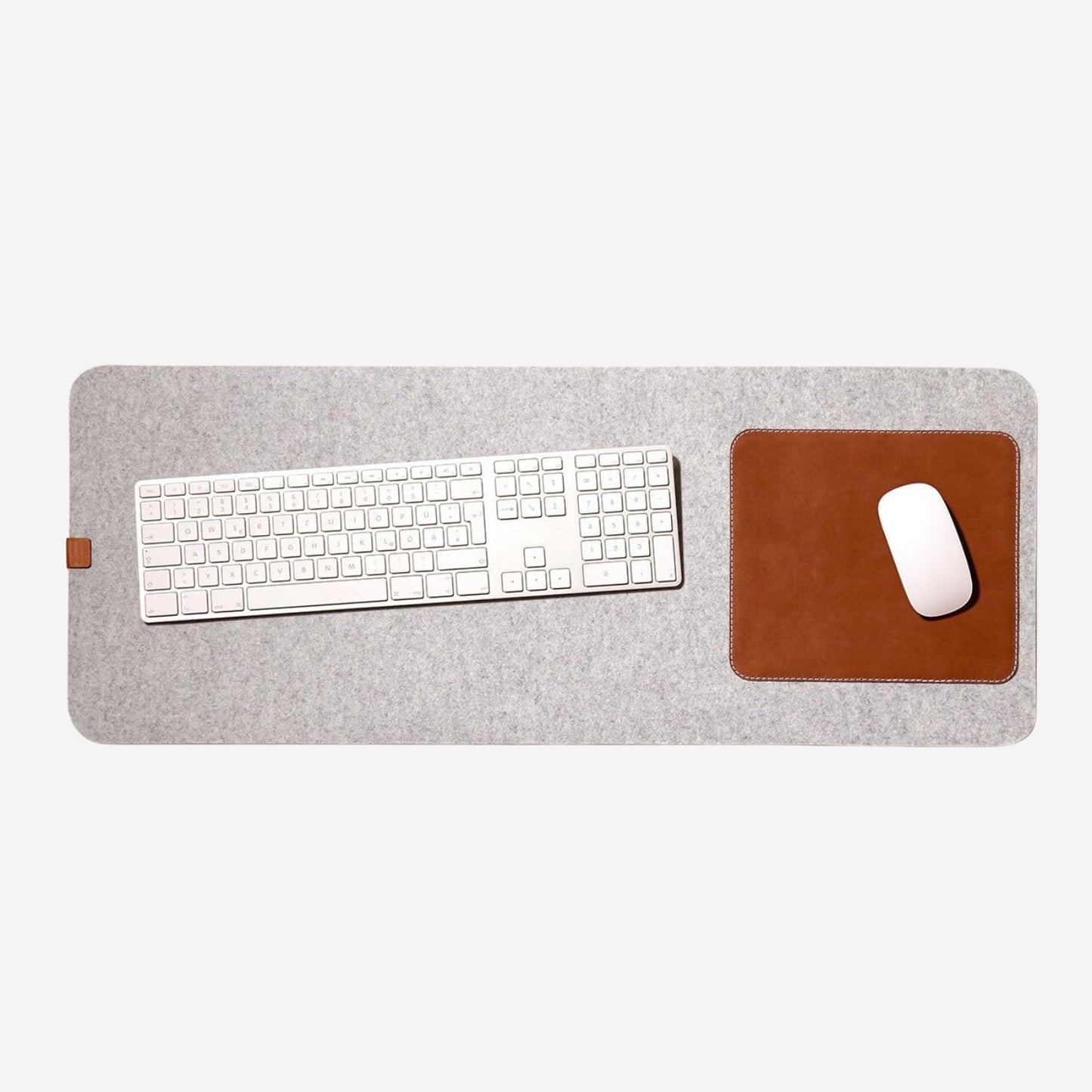 Tierno Combo of 3 - Premium Felt Desk Set with Tray, and Coasters