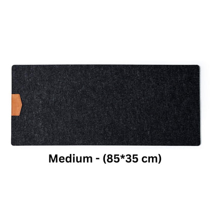 TIERNO Mouse pad and Desk pad - Natural Felt Mouse Pad - Keyboard Pad - Non Slip Desk Mat for Computer, Laptops and Gaming Console