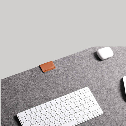 Tierno Combo of 3: Premium Felt Desk Set with Tray & Coasters