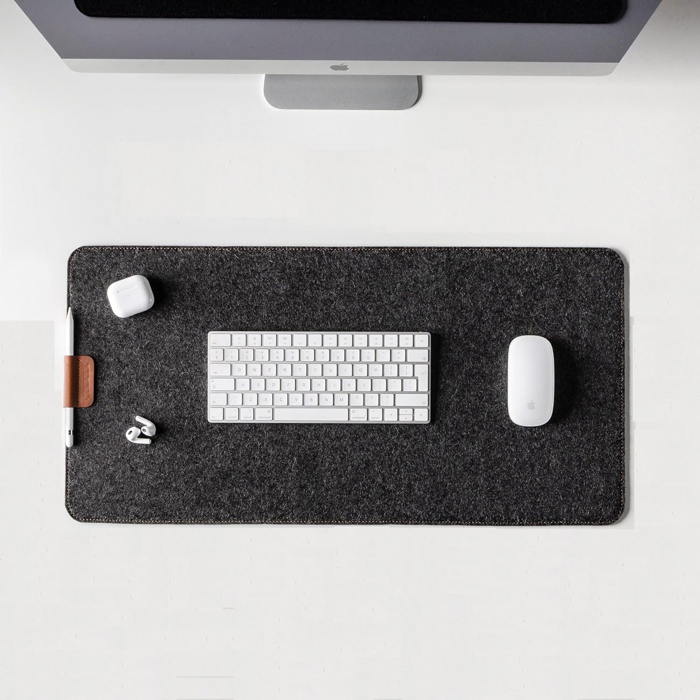 TIERNO Felt Desk Mat & Mouse Pad  - Home & Office Desk Mat(Pack Of 1)
